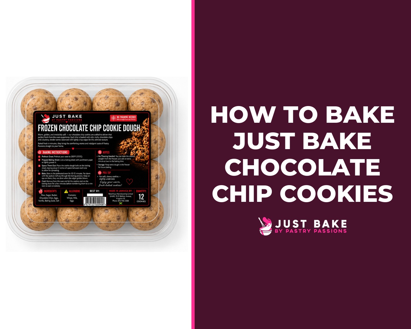 How to Bake Just Bake Chocolate Chip Cookies